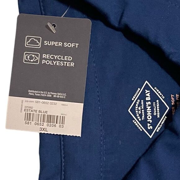 St. John’s Bay Super Soft Jersey Classic Fit Short Sleeve Pocket Polo Shirt - Picture 12 of 16